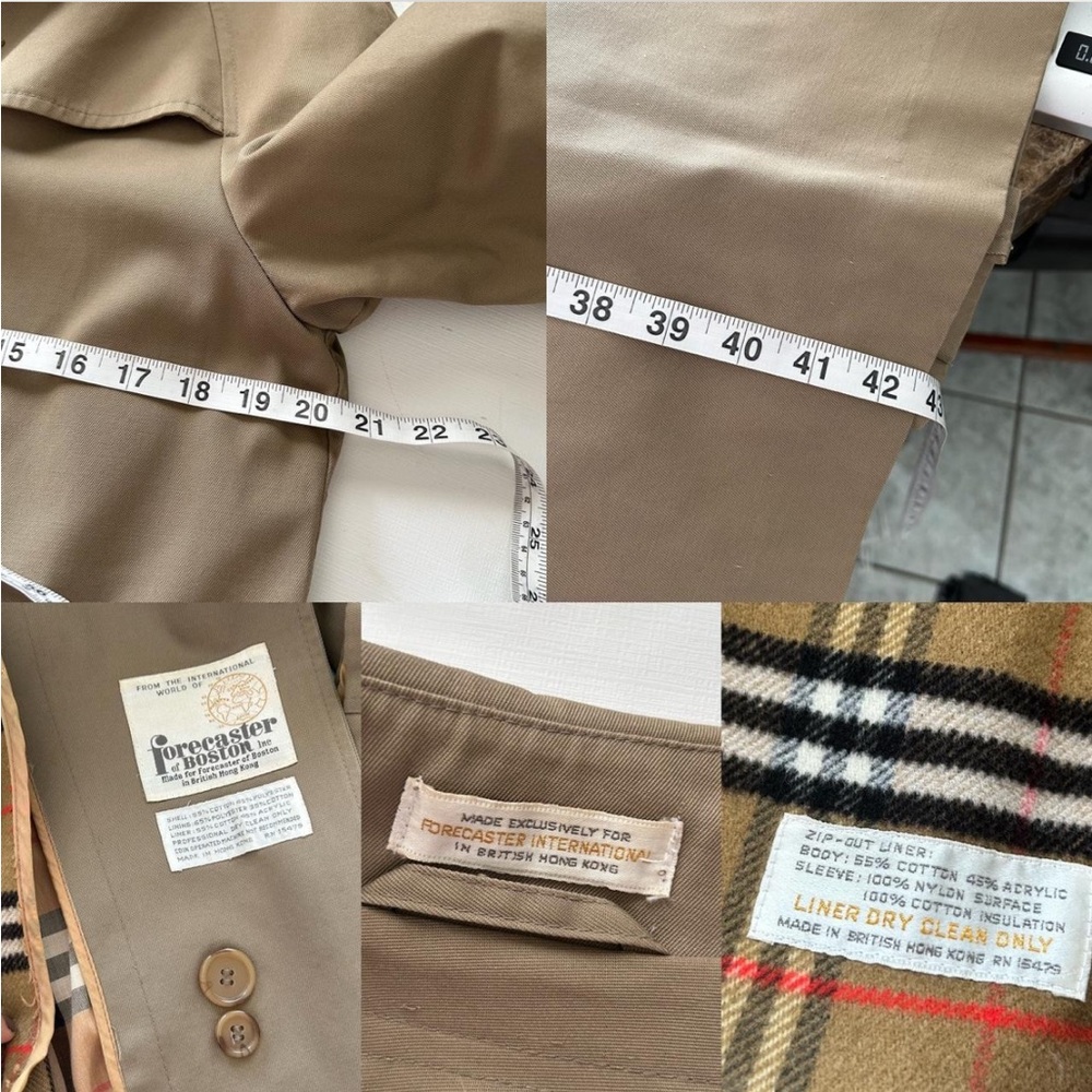 Vintage 1970s Forecaster of Boston Trench Coat size 13/14. - Picture 7 of 16